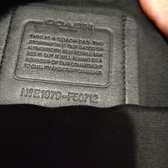 Coach Men's crossbody foldover tote/messenger bag f50712 - Picture 5 of 8